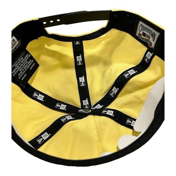 Houston Astros New Era The Golfer Yellow Snapback Hat Unisex Adjustable Fit - Picture 7 of 9